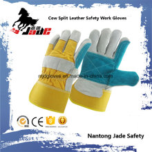 Double Palm Cowhide Split Industrial Safety Hand Leather Work Glove